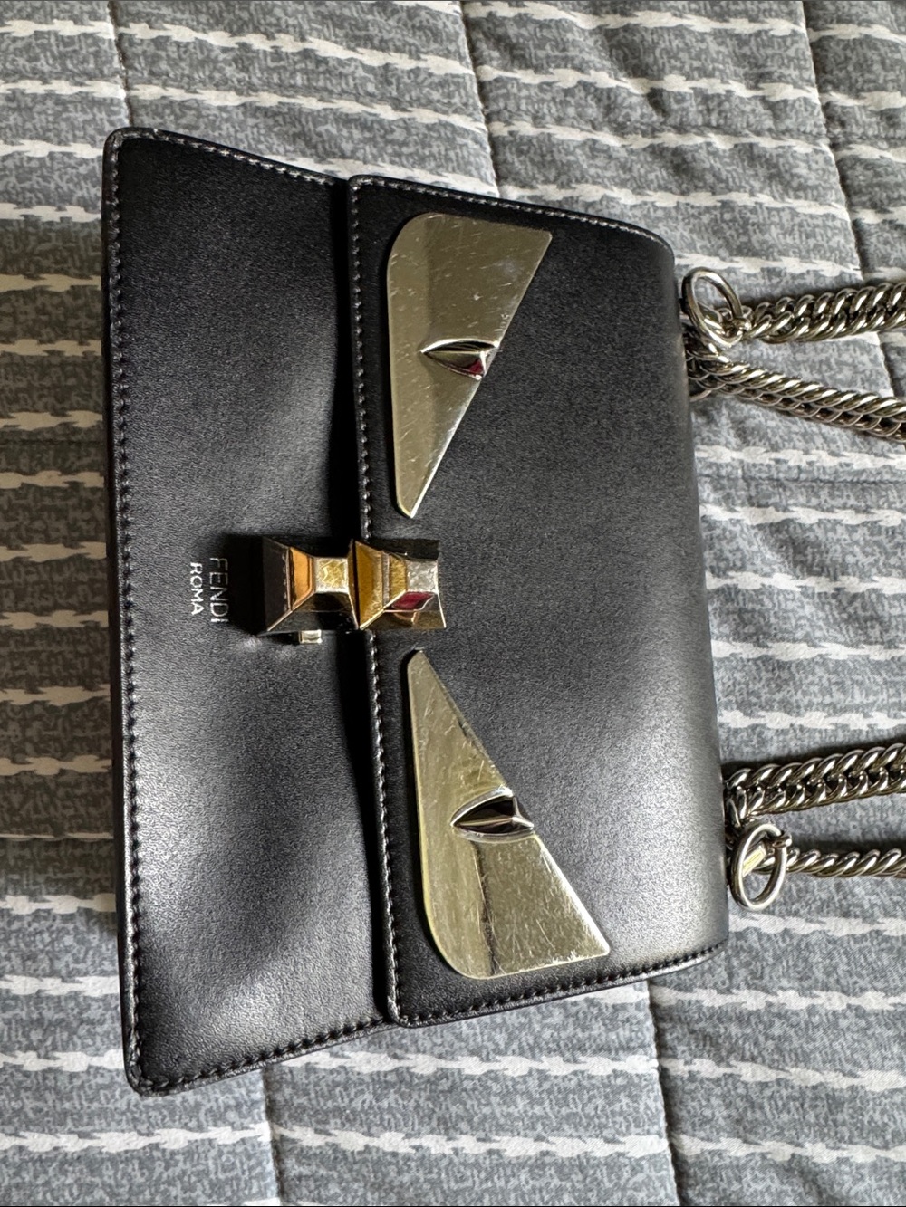 Fendi Monster Eyes Small Kan I Shoulder Bag - Picture 2 of 10